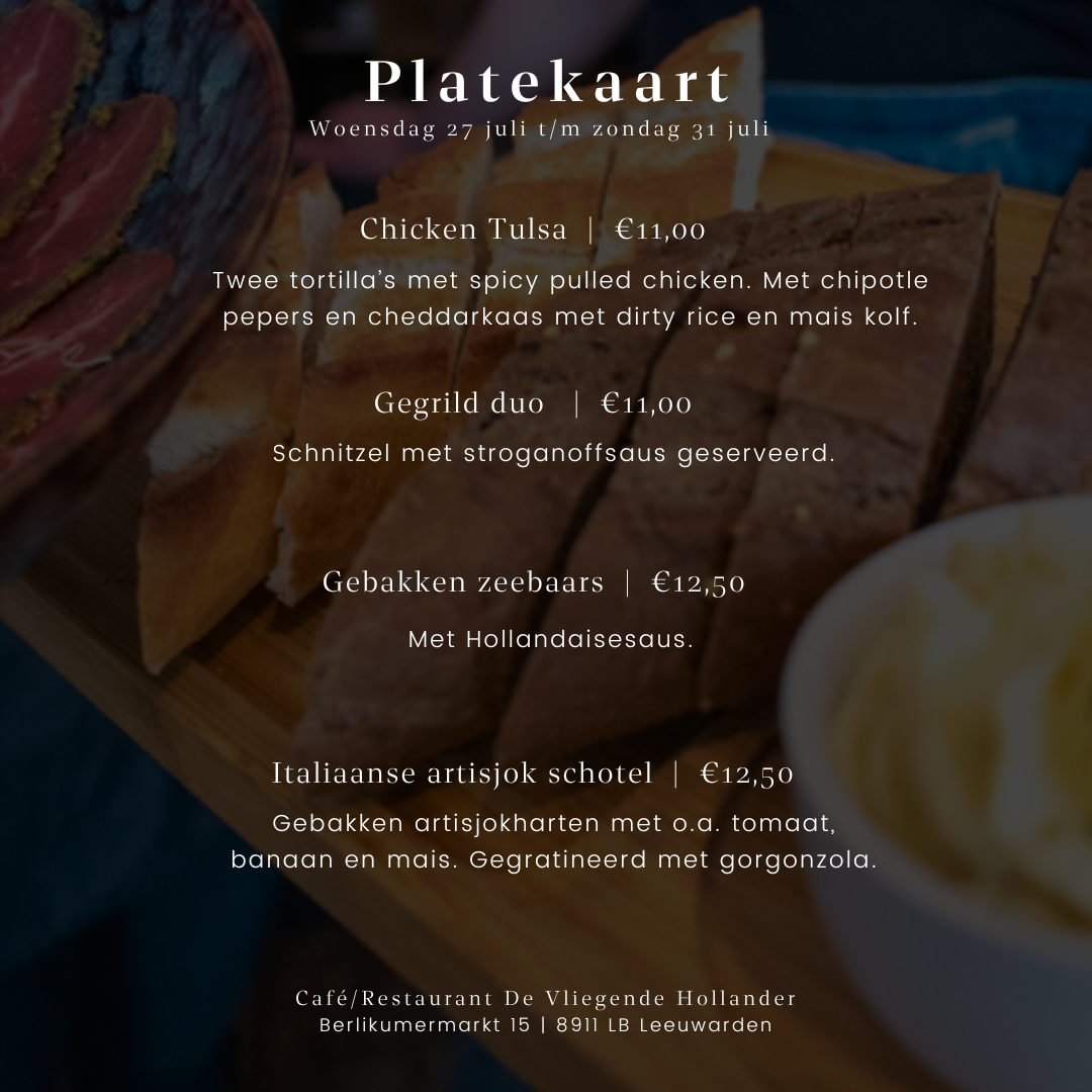 Platekaart De Vliegende Hollander Leeuwarden
